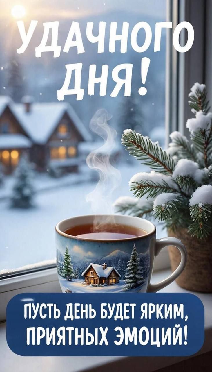 УДАЧНОГО ДНЯ! ПУСТЬ ДЕНЬ БУДЕТ ЯРКИМ, ПРИЯТНЫХ ЭМОЦИЙ!