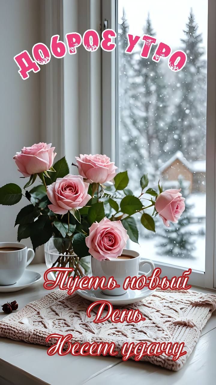 Доброе утро. Пусть новый день несет удачу.