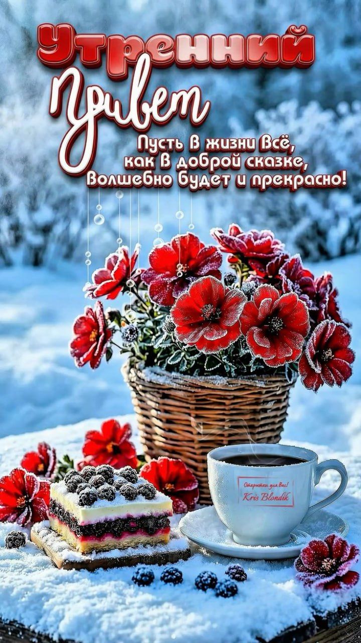 Утренний Привет Пусть в жизни всё, как в доброй сказке, Волшебно будет и прекрасно!