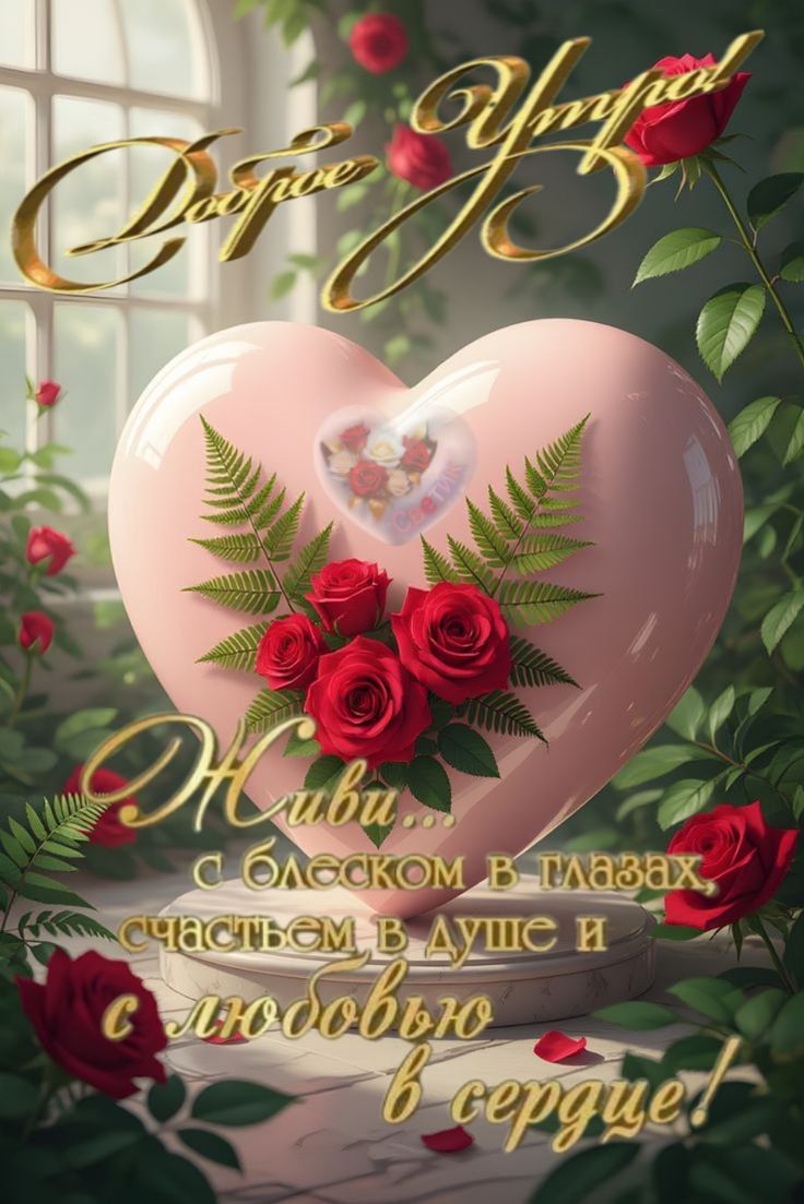 Доброе Утро! Нади... с блеском в глазах счастьем в душе и любовью в сердце!