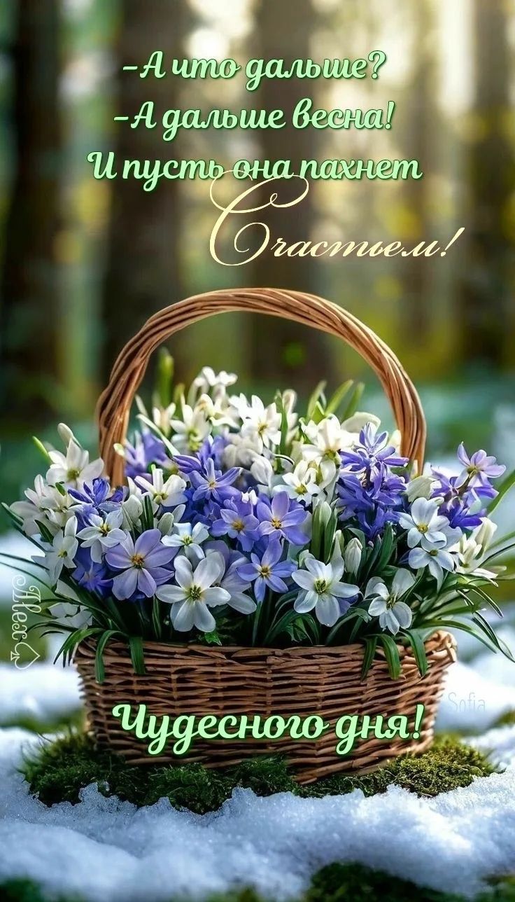 А что дальше? А дальше весна! И пусть она пахнет счастьем! Чудесного дня!