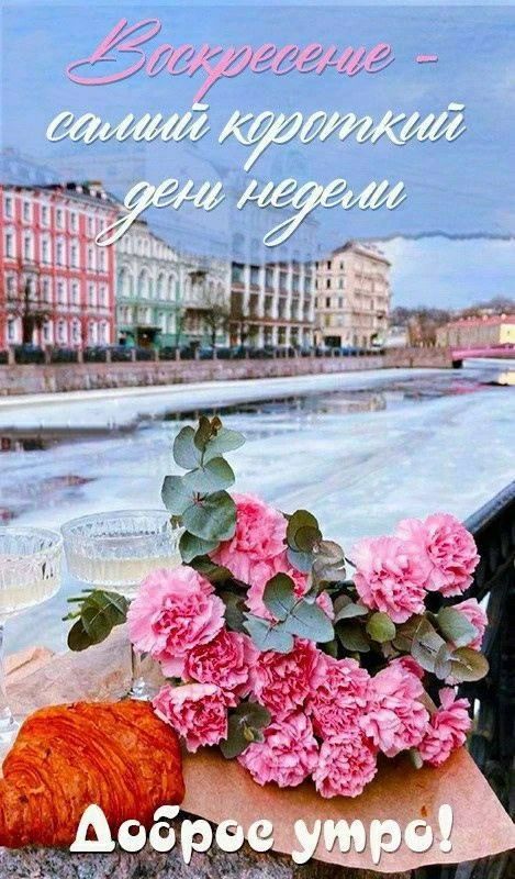 Воскресенье - самый короткий день недели
Доброе утро!