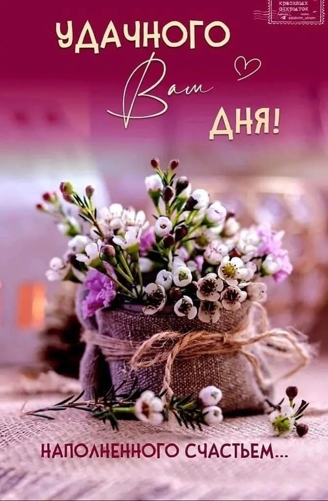 УДАЧНОГО Вам ДНЯ! Наполненного счастьем...