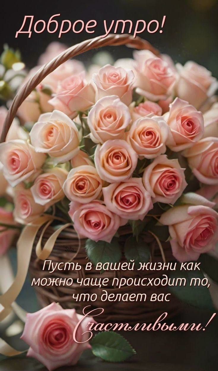 Доброе утро! Пусть в вашей жизни как можно чаще происходит то, что делает вас счастливыми!