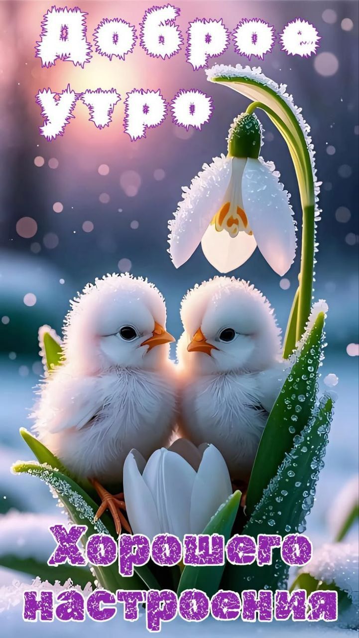 Доброе утро
Хорошего настроения