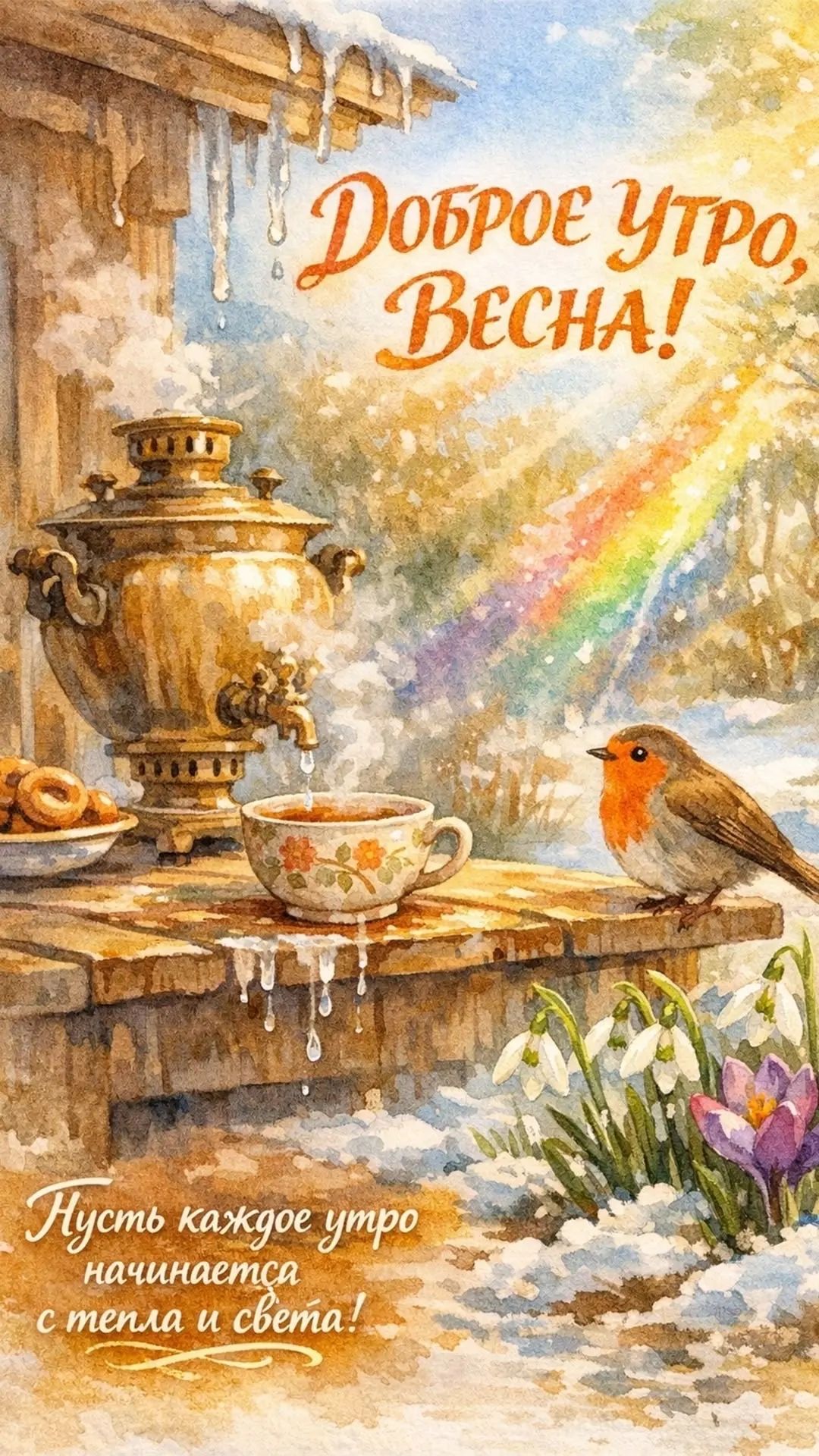 Доброе утро, Весна! Пусть каждое утро начинается с тепла и света!