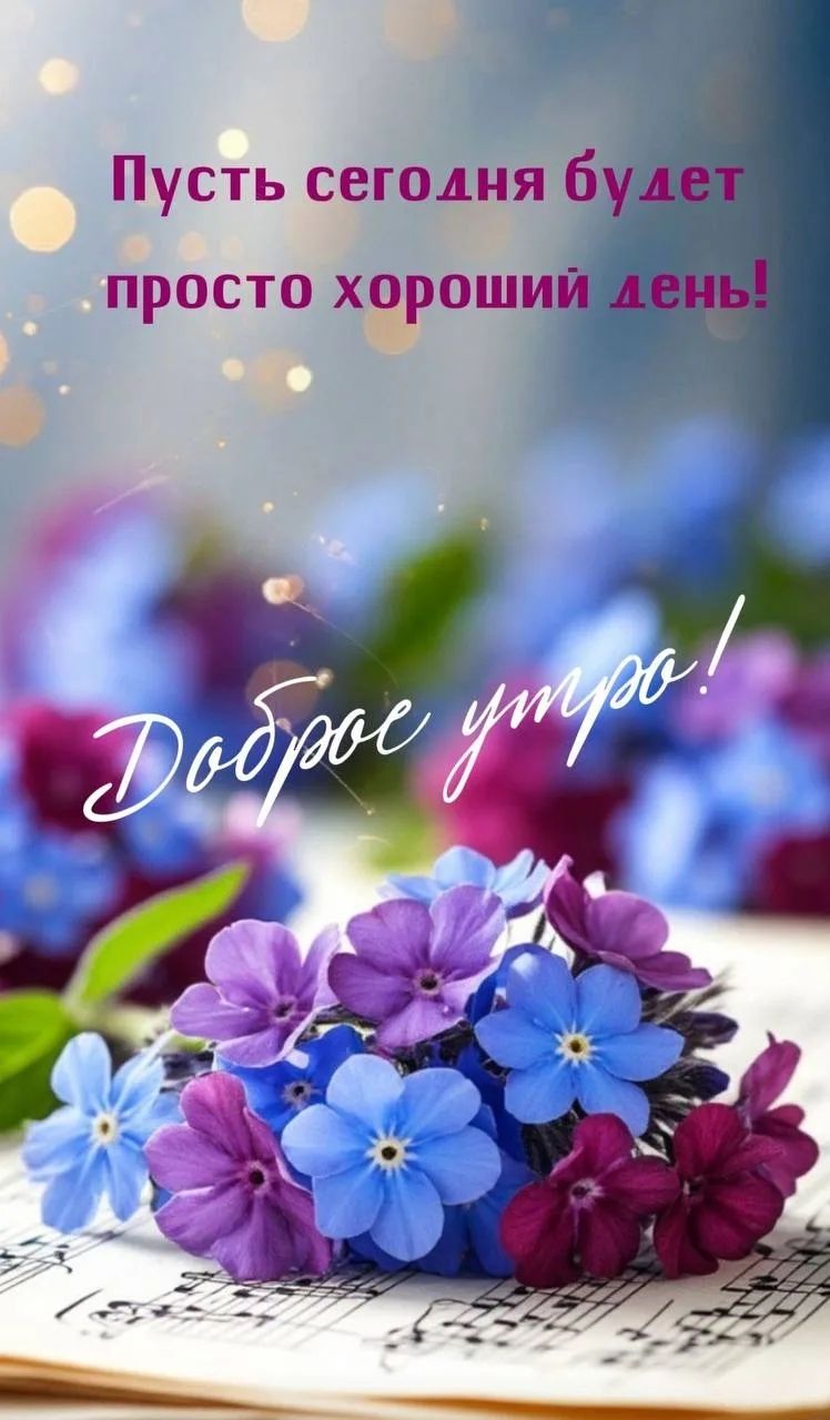 Пусть сегодня будет просто хороший день! Доброе утро!