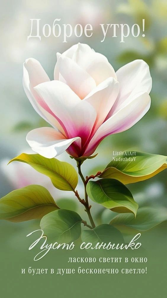 Доброе утро! Пусть солнышко ласково светит в окно и будет в душе бесконечно светло!