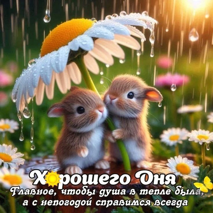 Хорошего Дня Главное, чтобы душа в тепле была, а с непогодой справимся всегда