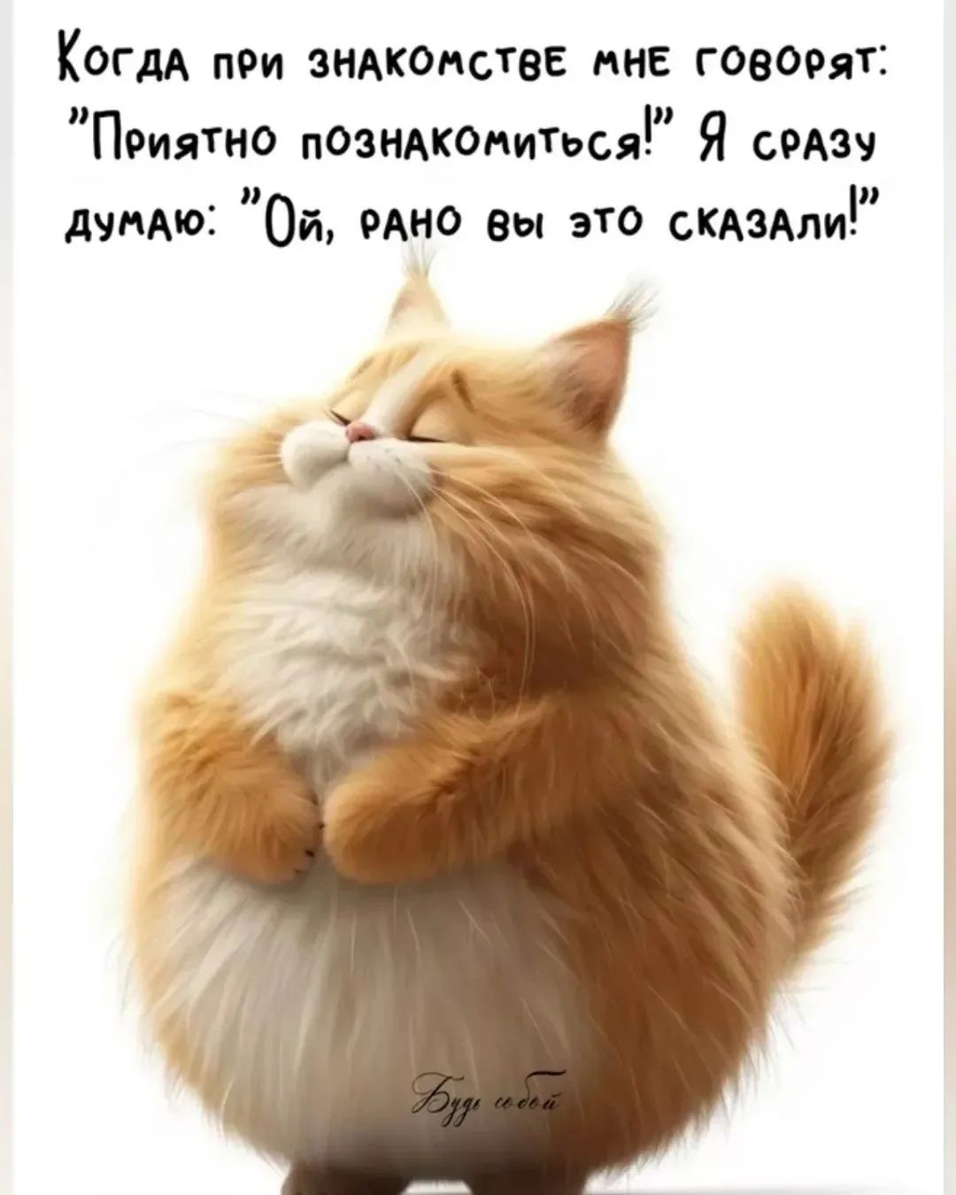 Когда при знакомстве мне говорят: 