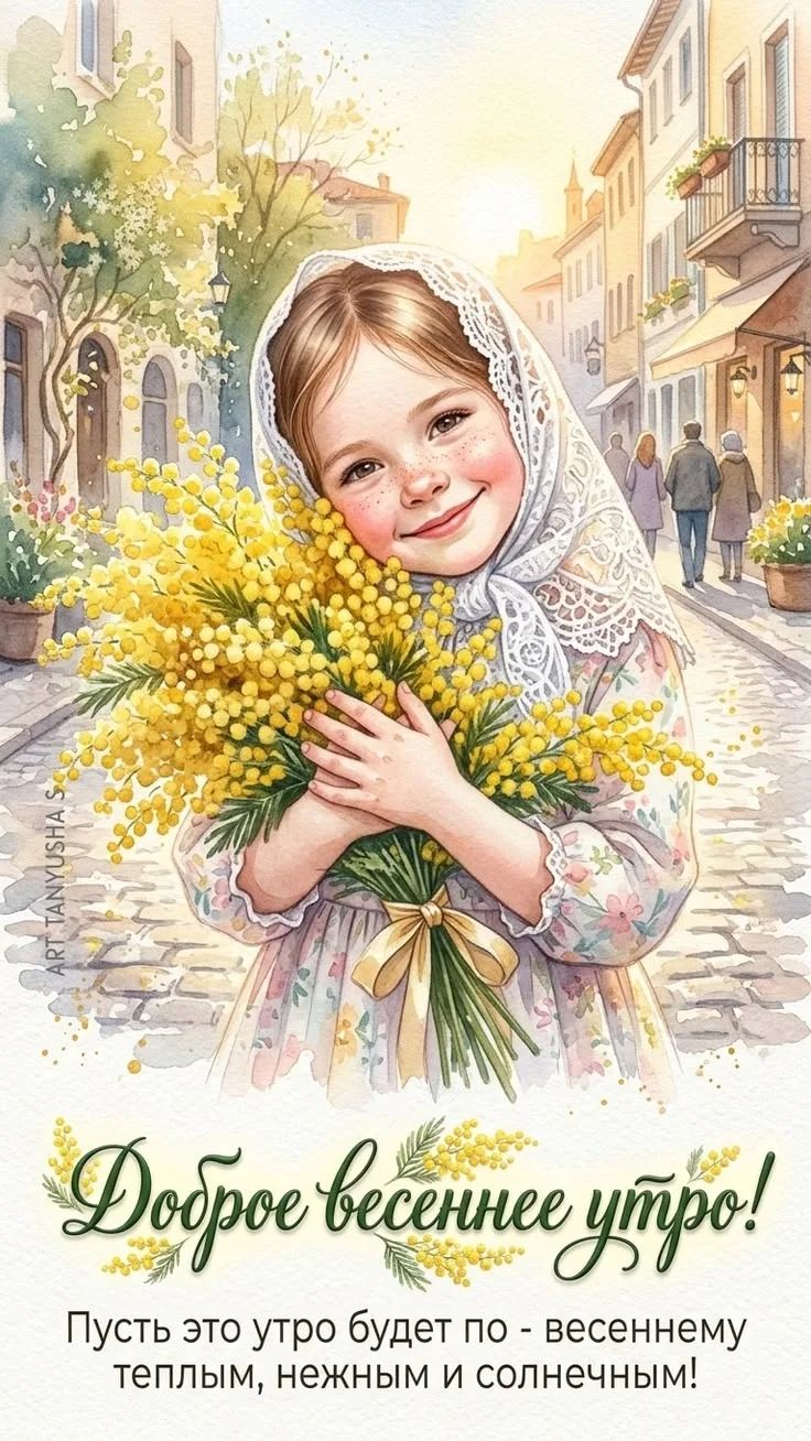 Доброе весеннее утро! Пусть это утро будет по-весеннему теплым, нежным и солнечным!