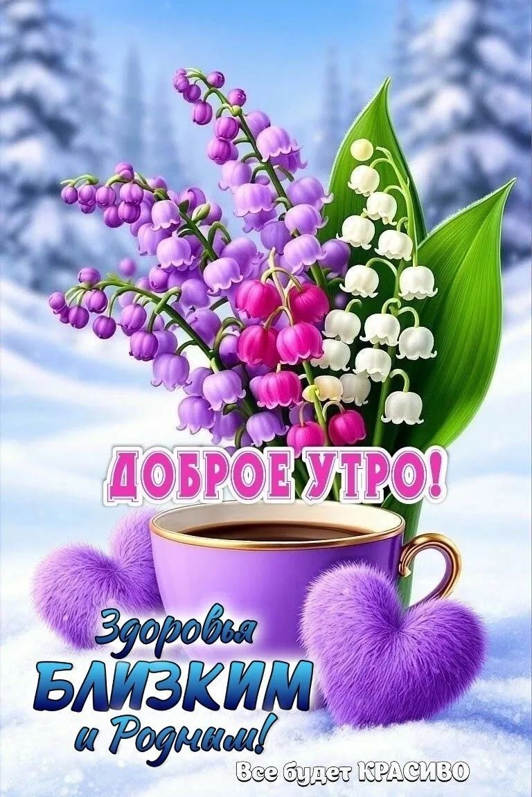 ДОБРОЕ УТРО! Здоровья БЛИЗКИМ и Родным! Все будет КРАСИВО