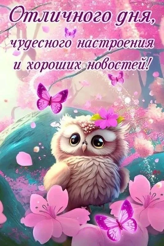 Отличного дня, чудесного настроения и хороших новостей!