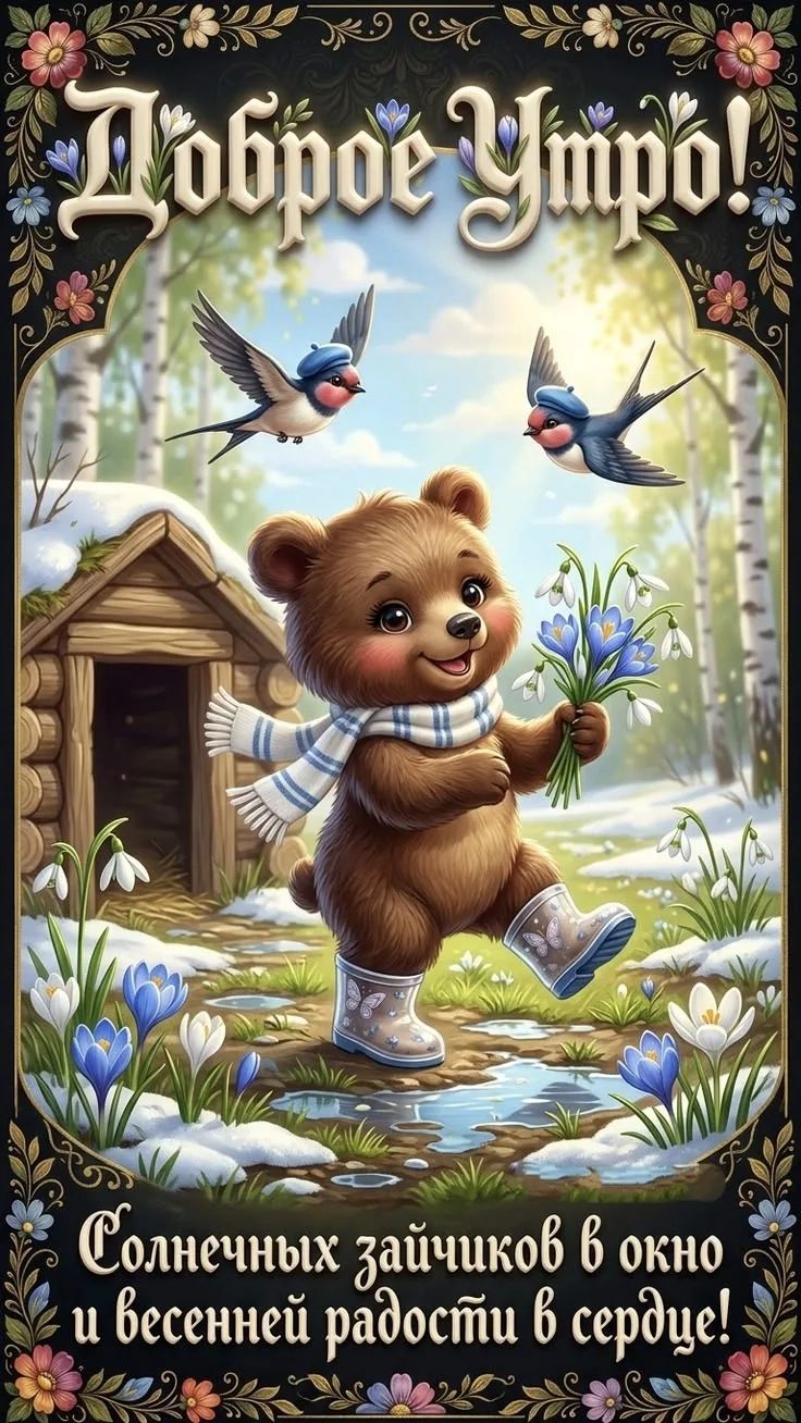 Доброе Утро! Солнечных зайчиков в окно и весенней радости в сердце!