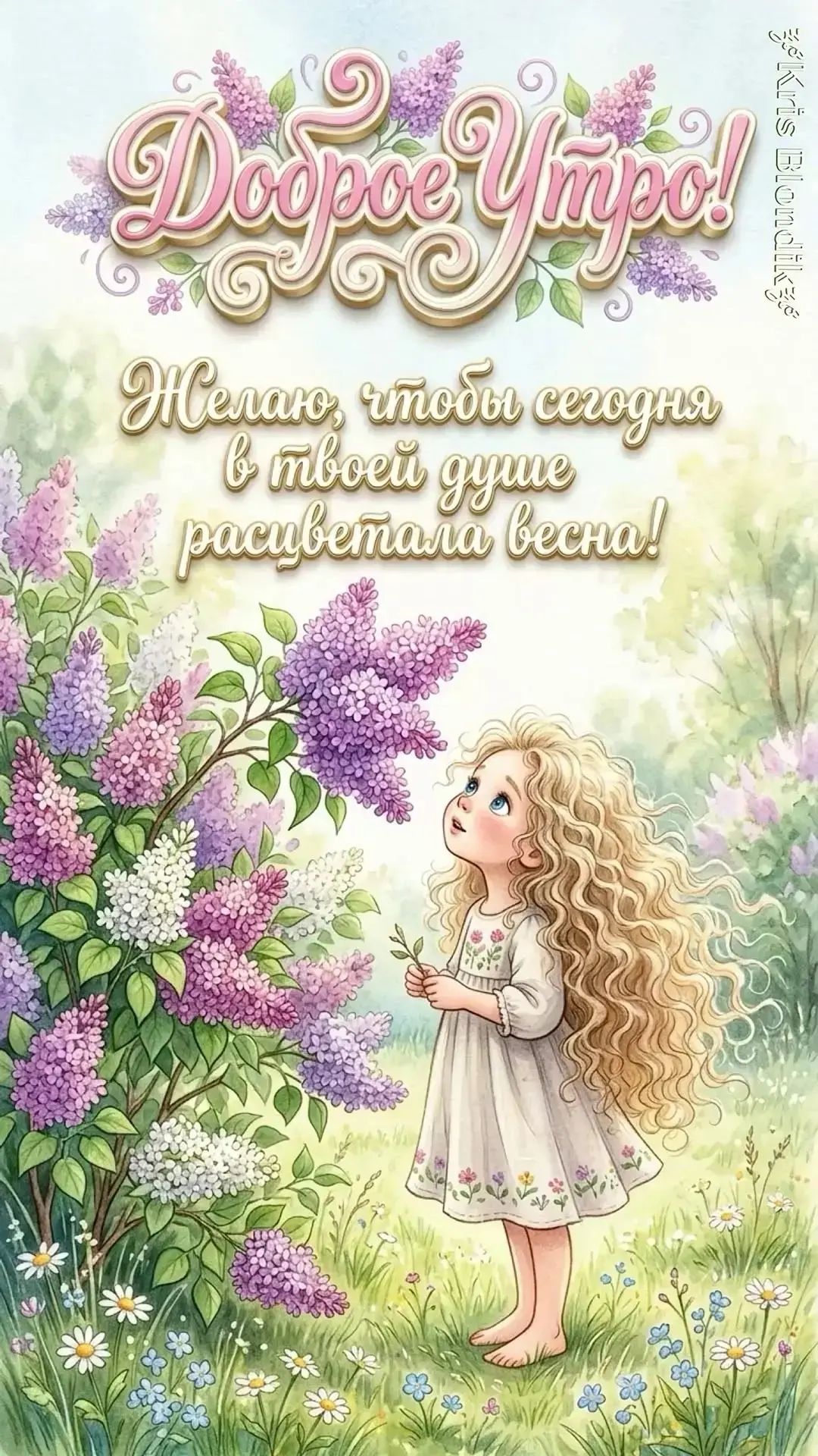 Доброе Утро! Желаю, чтобы сегодня в твоей душе расцветала весна!