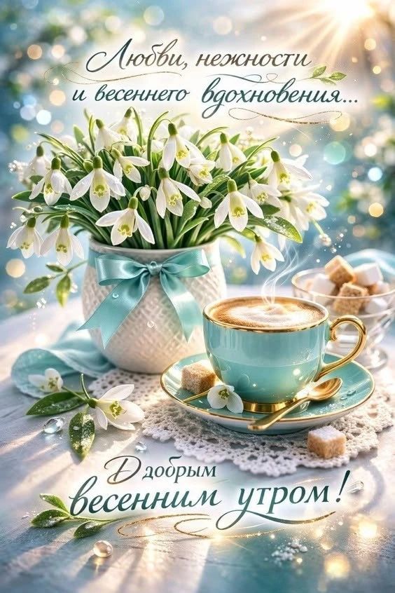 Любви, нежности и весеннего вдохновения... С добрым весенним утром!