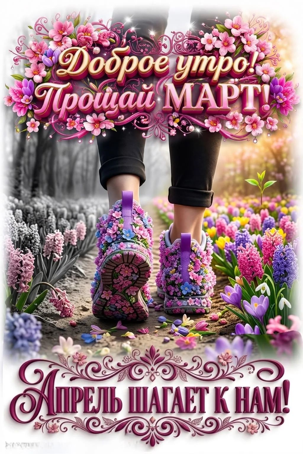 Доброе утро! Прощай МАРТ! АПРЕЛЬ ШАГАЕТ К НАМ!