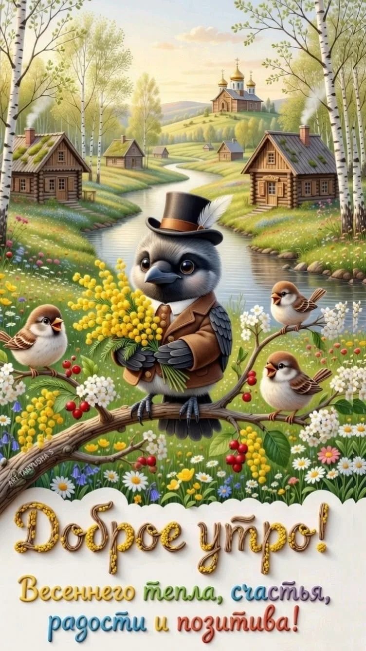 Доброе утро! Весеннего тепла, счастья, радости и позитива!