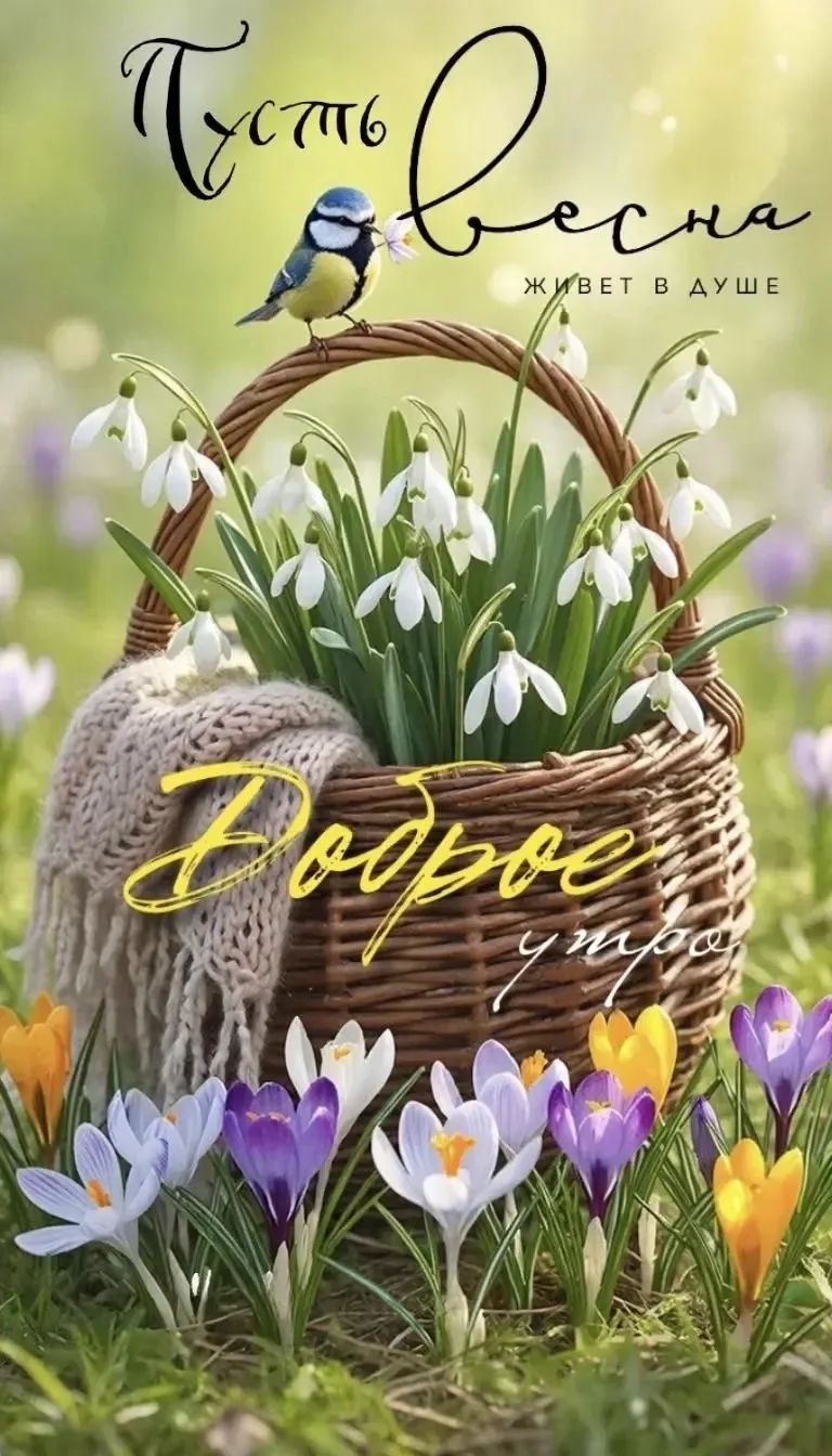 Пусть весна живет в душе Доброе утро