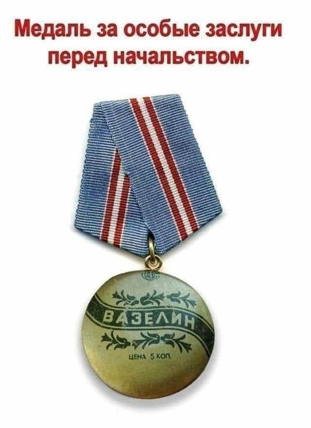 Медаль за особые заслуги перед начальством