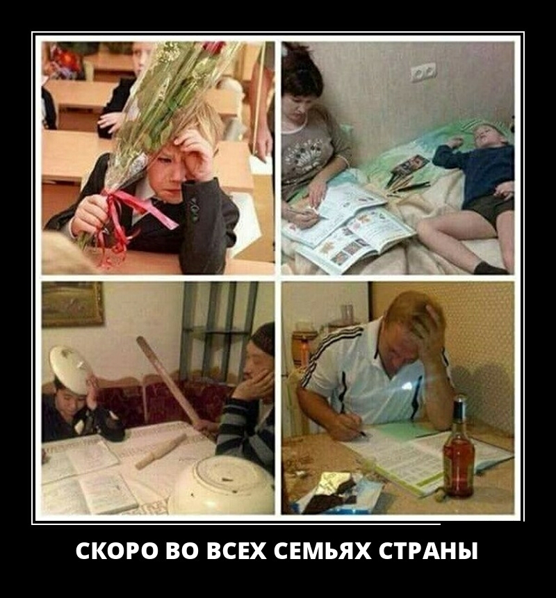 СКОРО ВО ВСЕХ СЕМЬЯХ СТРАНЫ