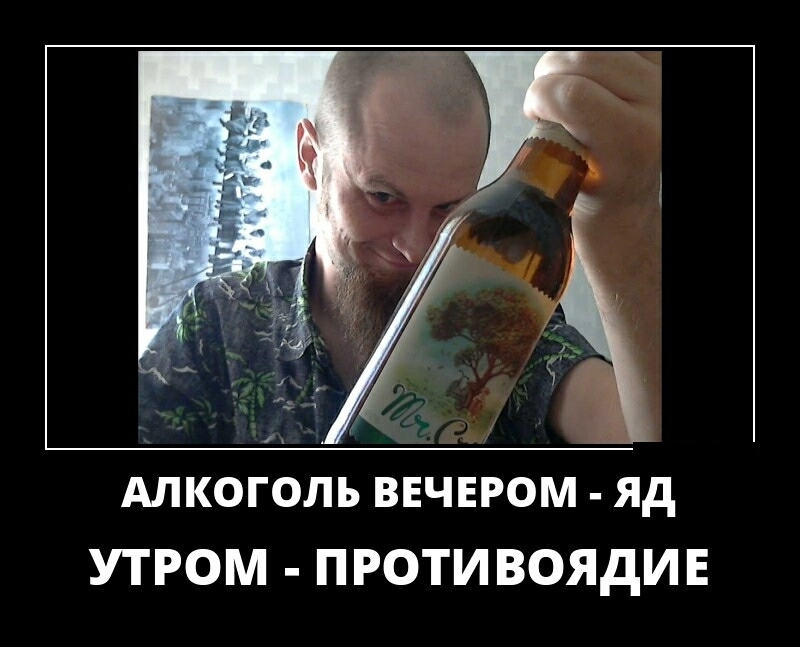 АЛКОГОЛЬ ВЕЧЕРОМ Яд УТРОМ ПРОТИ ВОЯДИЕ