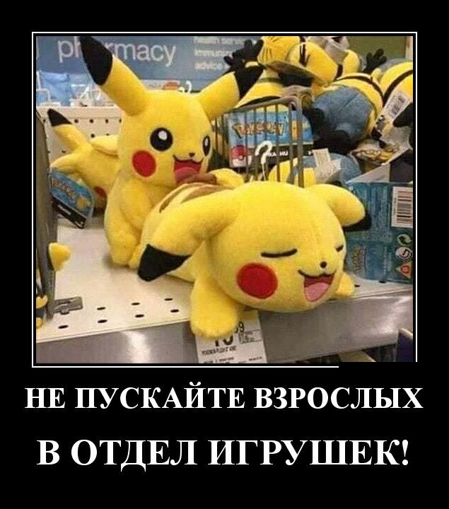 НЕ ПУСКАЙТЕ взрослых В ОТДЕЛ ИГРУШЕК