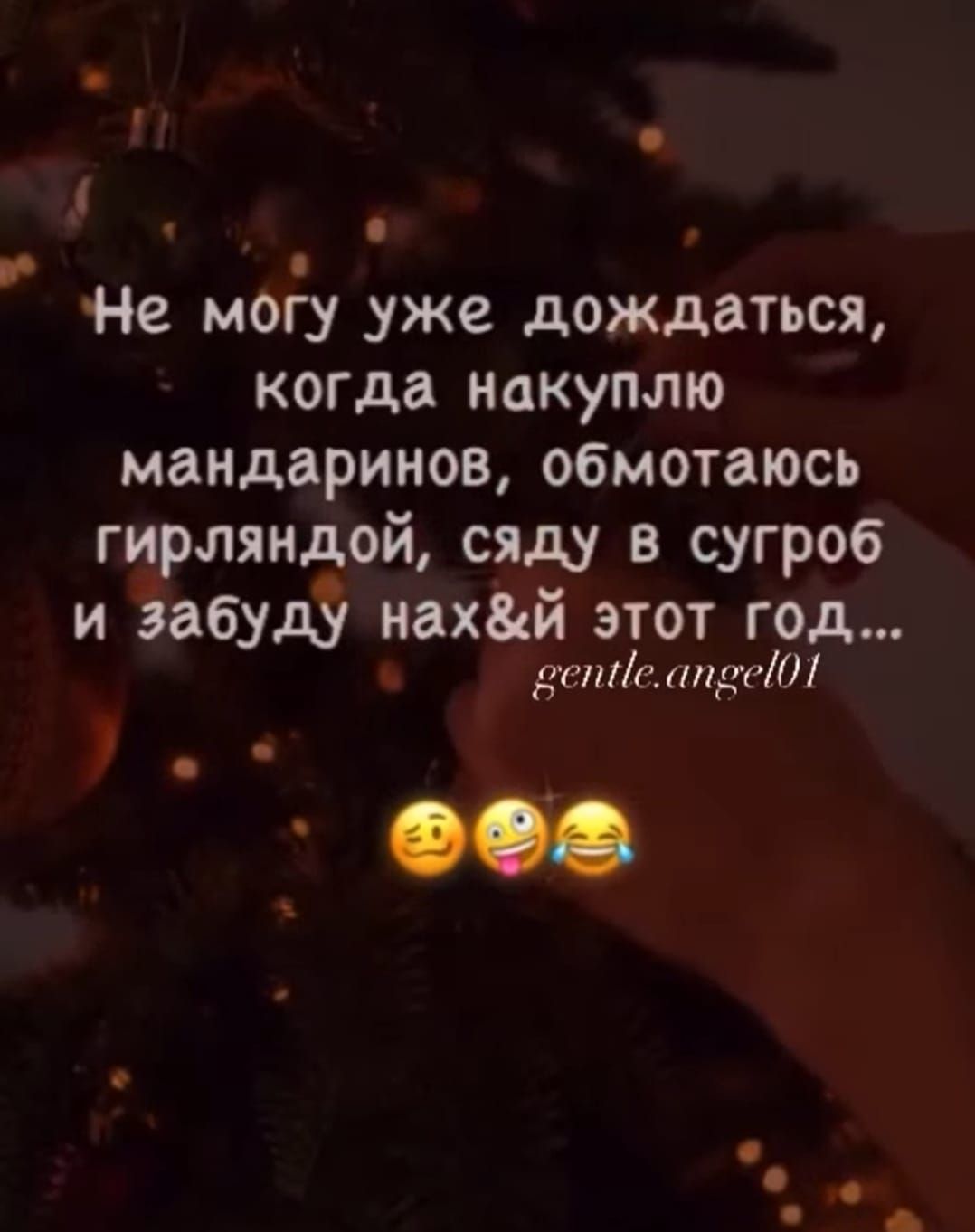 Не могу уже дождаться, когда накуплю мандаринов, обмотаюсь гирляндой, сяду в сугроб и забуду нафх этот год...