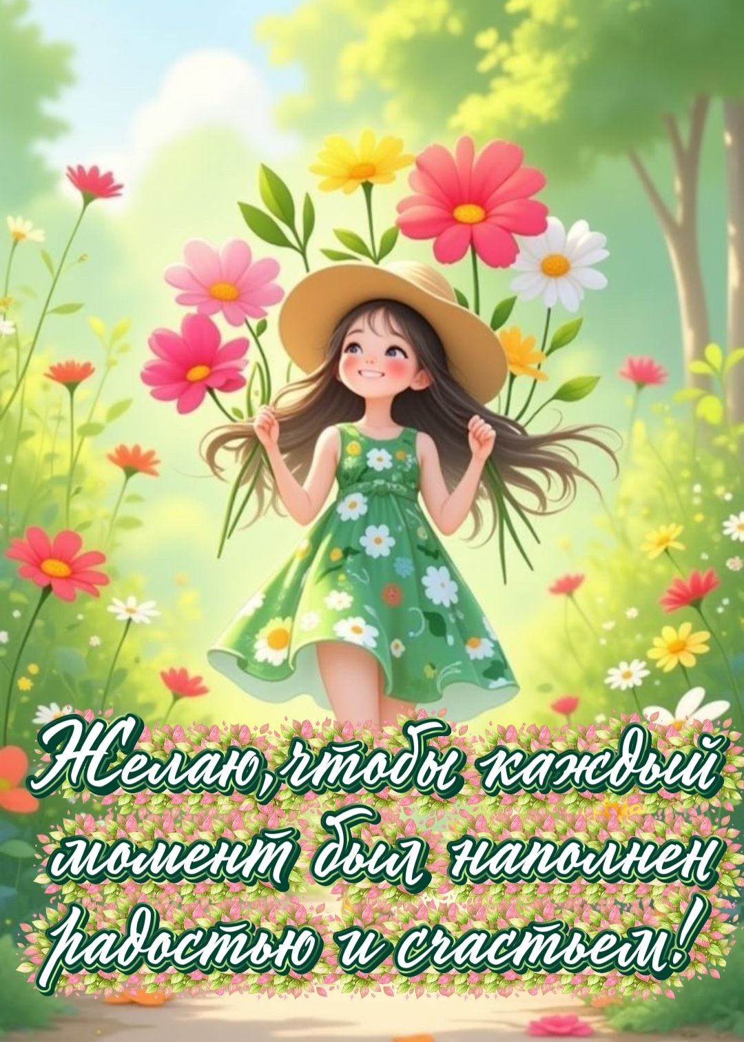 Желаю, чтобы каждый момент был наполнен радостью и счастьем!