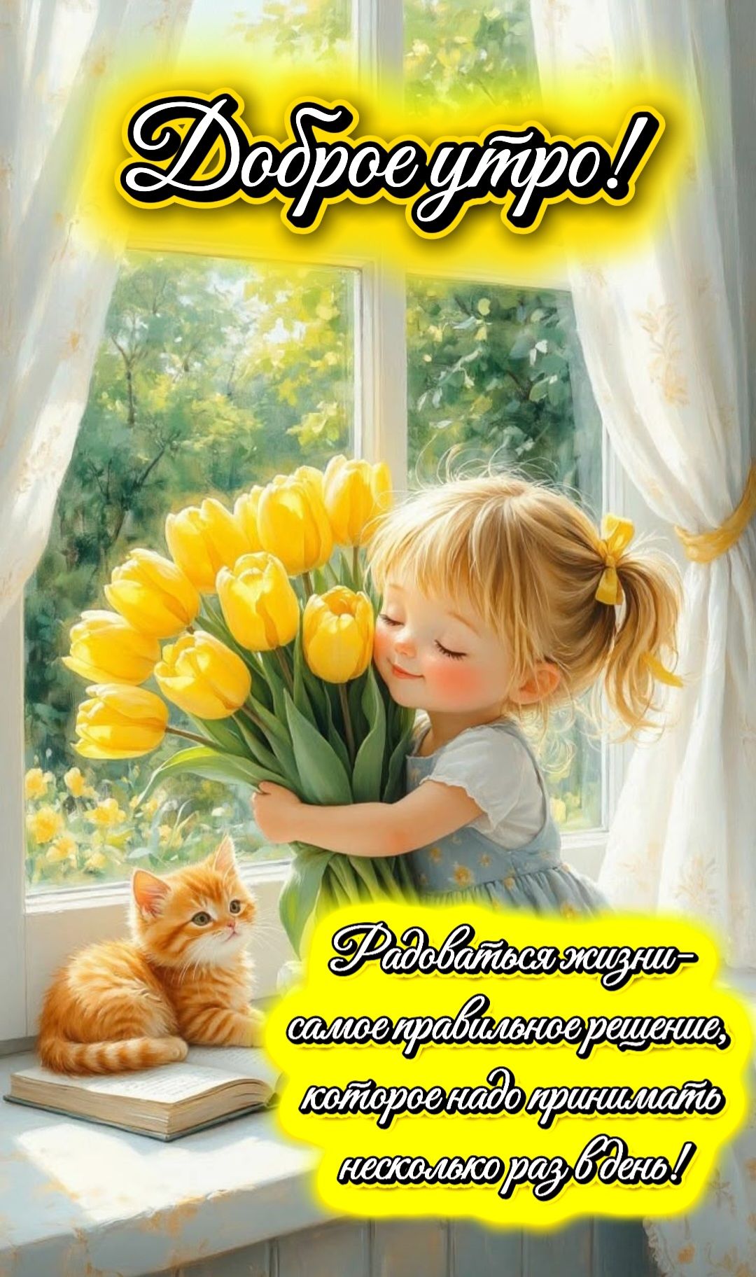 Доброе утро! Радоваться жизни - самое правильное решение, которое надо принимать несколько раз в день!