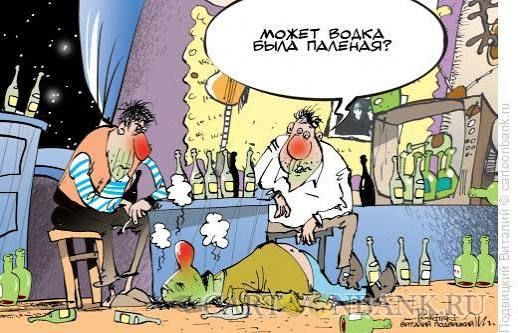 МОЖЕТ ВОДКА БЫЛА ПАЛЕНАЯ?