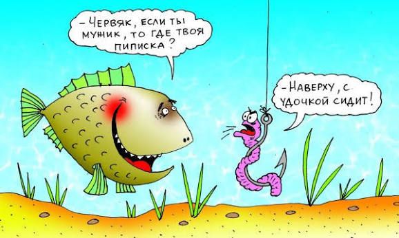 Червяк, если ты мужик, то где твоя пиписка? … Наверёк, с дочкой сидит!