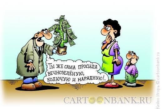 Ты же сама просила вечнозелённую, кольчУгу и нарядную!