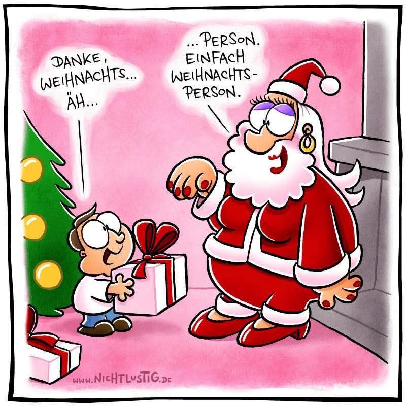 Danke, Weihnachts... äh... Person. Einfach Weihnachts-Person.