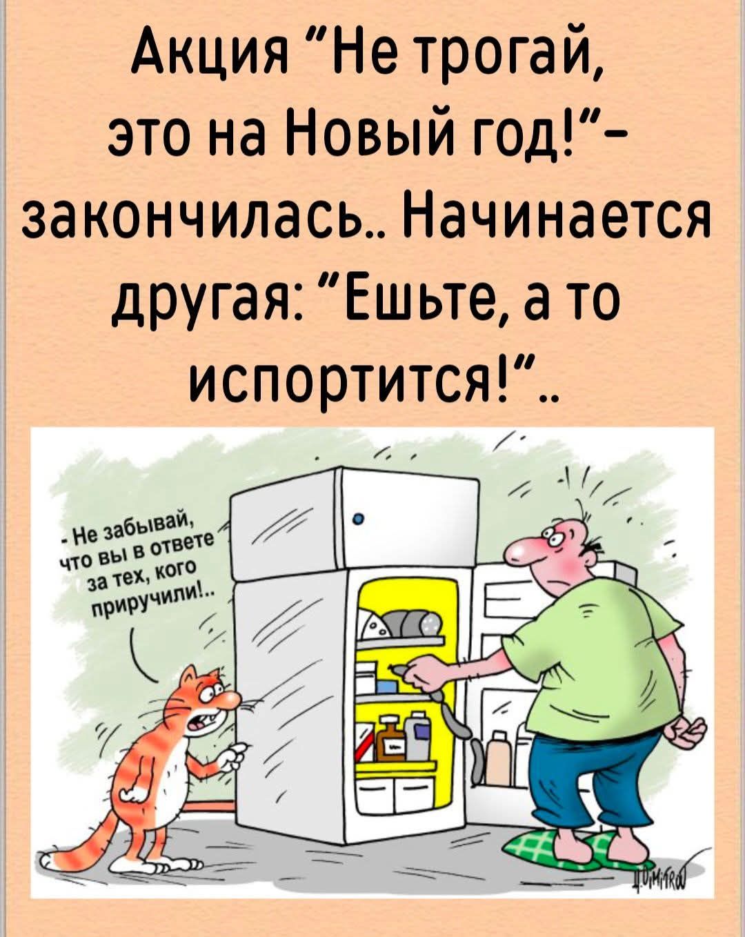 Акция “Не трогай, это на Новый год!”- заканчилась.. Начинается другая: “Ешьте, а то испортится!”