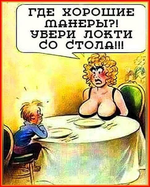 ГДЕ ХОРОШИЕ МАНДЕРЫ?! УВЕРИ ЛОКТИ СО СТОЛА!!!