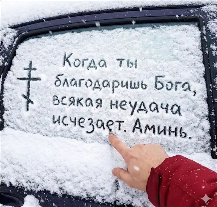 Когда ты благодаришь Бога, всякая неудача исчезает. Аминь.