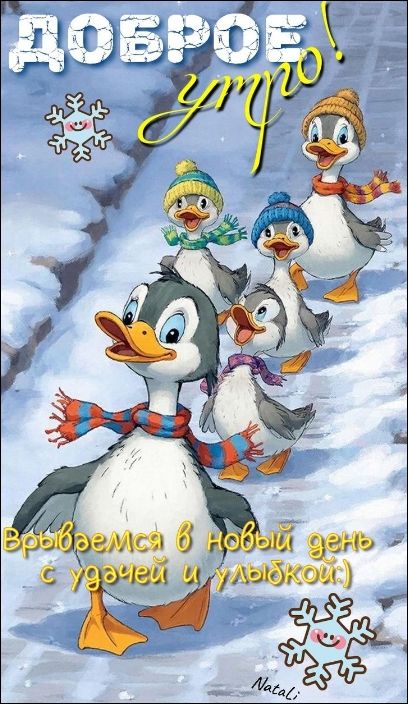 Доброе утро! Вырывается в новый день с удачей и улыбкой
