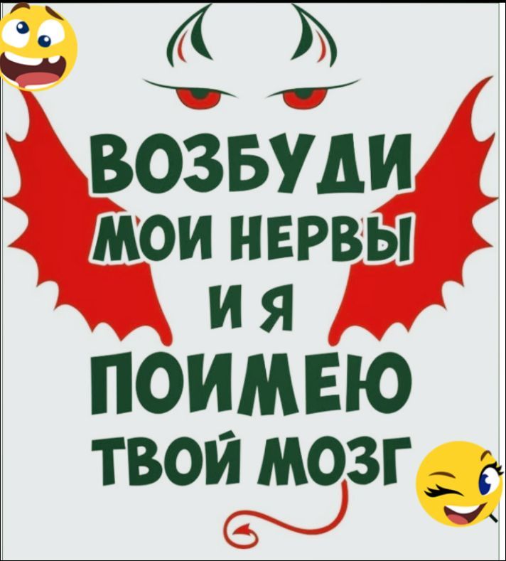 ВОЗБУДИ МОИ НЕРВЫ И Я ПОЙМЕЮ ТВОЙ МОЗГ