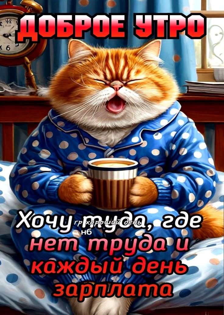 ДОБРОЕ УТРО Хочу работать, где нет труда и каждый день зарплата