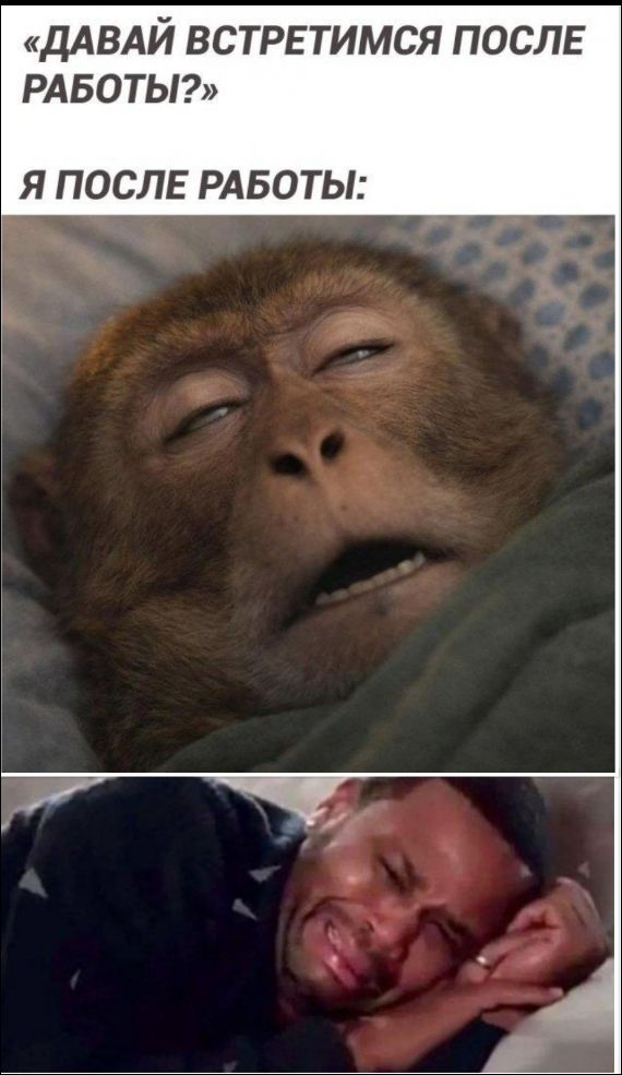 «ДАВАЙ ВСТРЕТИМСЯ ПОСЛЕ РАБОТЫ?» Я ПОСЛЕ РАБОТЫ: