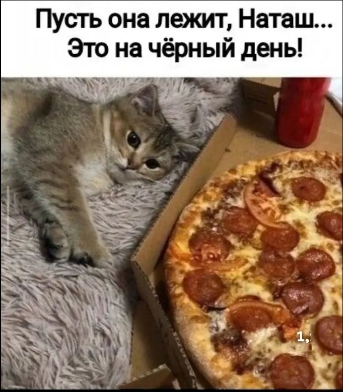 Пусть она лежит, Наташ... Это на чёрный день!