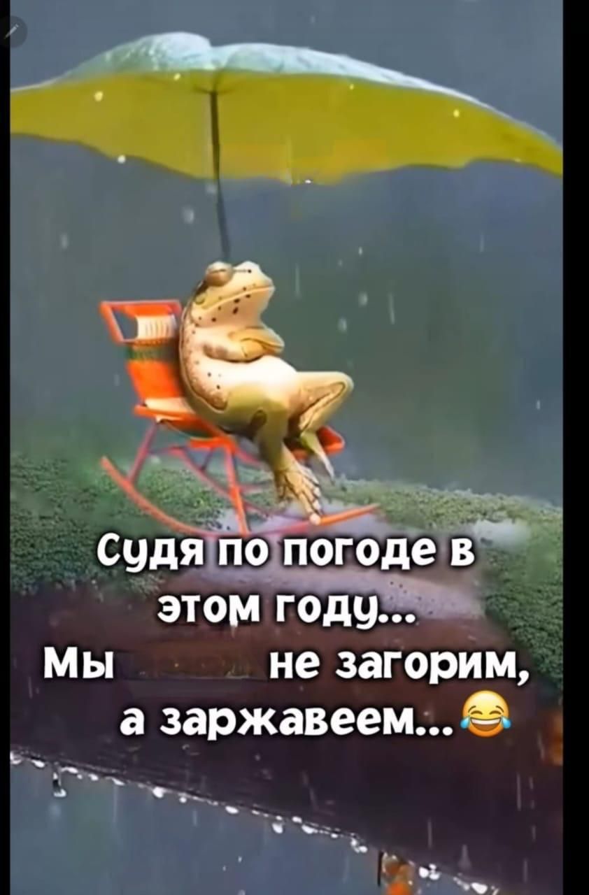 Судя по погоде в этом году... Мы не загорим, а заржавеем... 😂