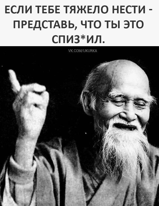 ЕСЛИ ТЕБЕ ТЯЖЕЛО НЕСТИ - ПРЕДСТАВЬ, ЧТО ТЫ ЭТО СПИ*ИЛ.