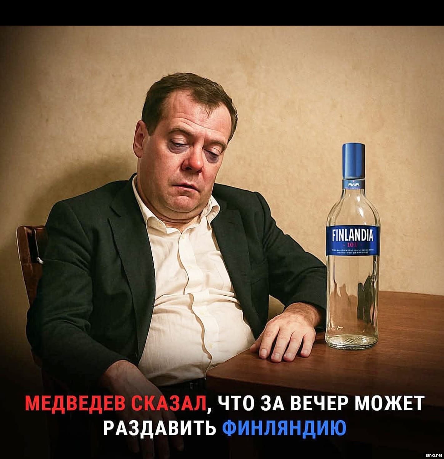 МЕДВЕДЕВ СКАЗАЛ, ЧТО ЗА ВЕЧЕР МОЖЕТ РАЗДВАТЬ ФИНЛЯНДИЮ