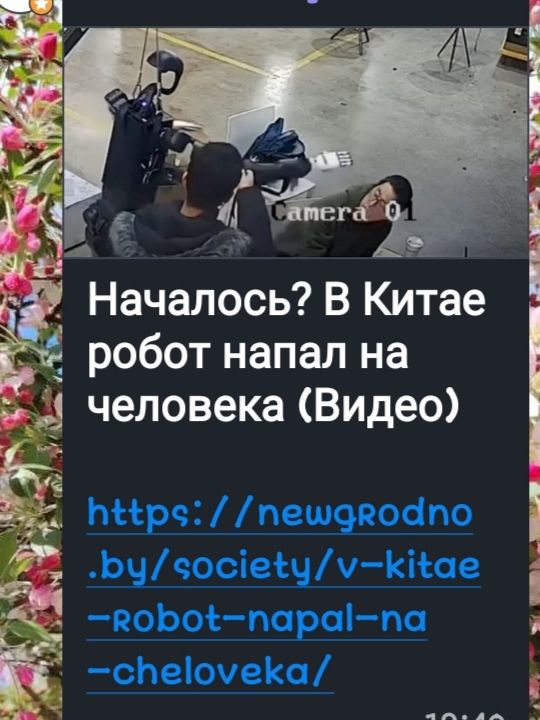 Началось? В Китае робот напал на человека (Видео)
https://newgrodno.by/society/v-kitae-robot-napal-na-cheloveka