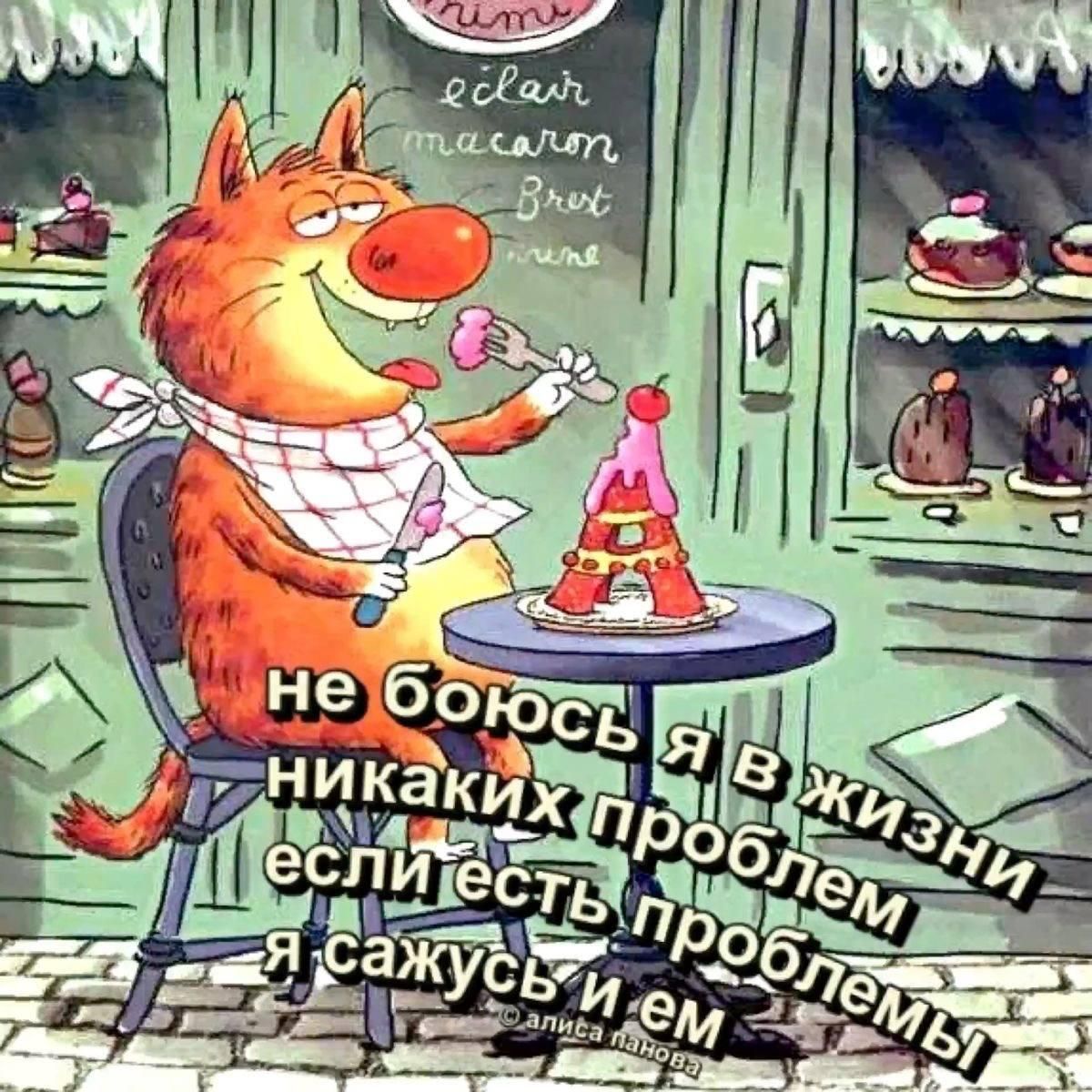 не боюсь я в жизни никаких проблем если есть проблемы я сажусь и ем