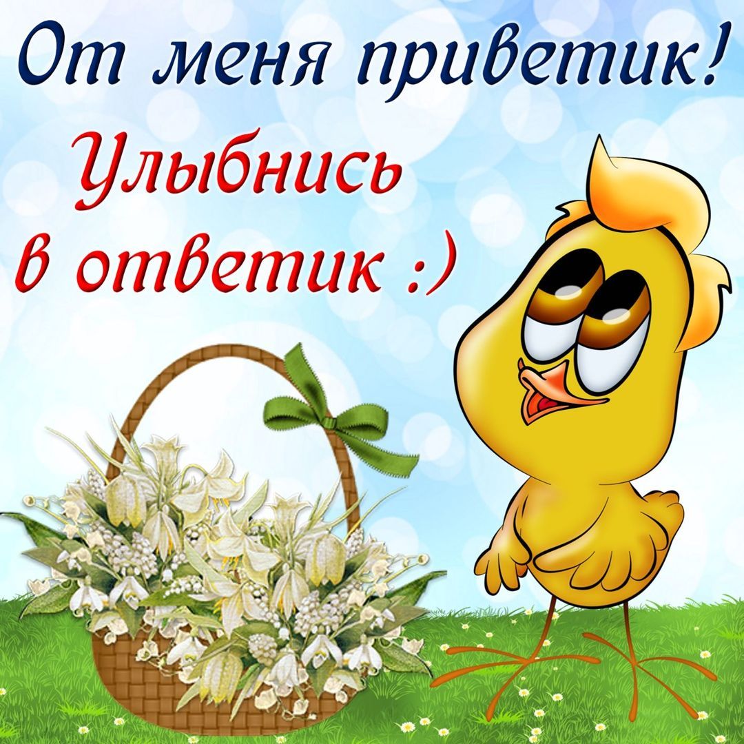 От меня приветик! Улыбнись в ответик :)