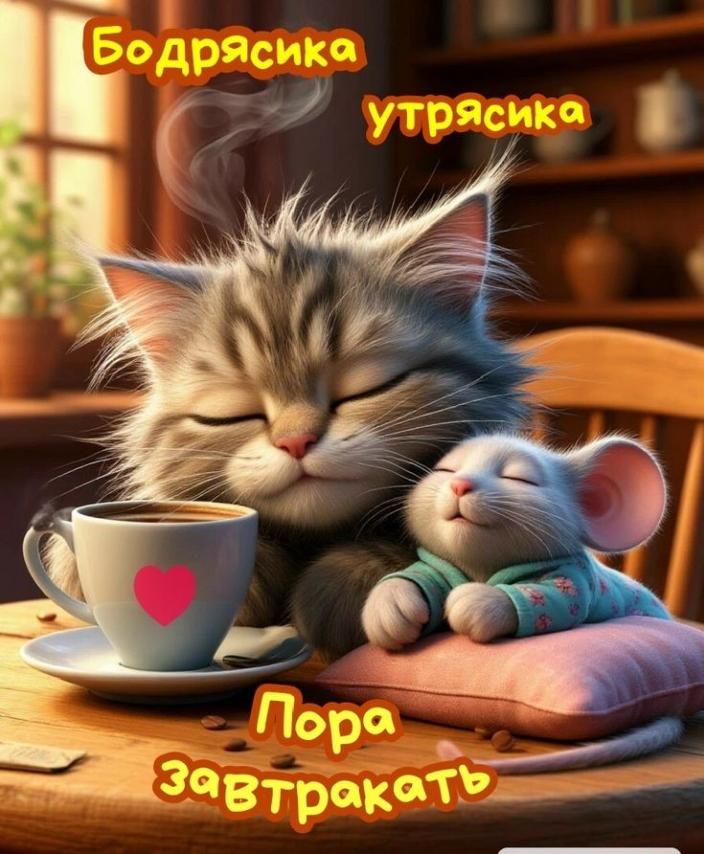 Бодрясика утрясика
Пора завтракать
