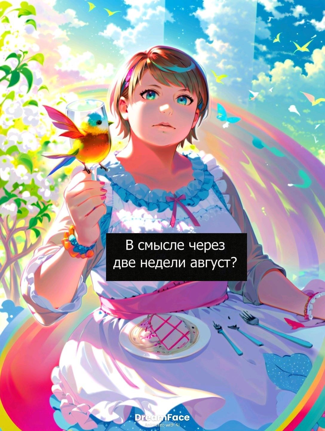 В смысле через две недели август?